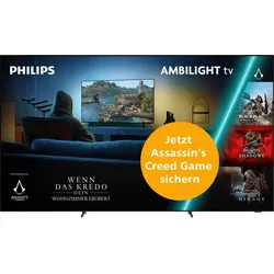 PHILIPS Ambilight TV 77OLED951/12 OLED (Flat, 77 Zoll / 194 cm, UHD 4K, SMART TV, Ambilight)