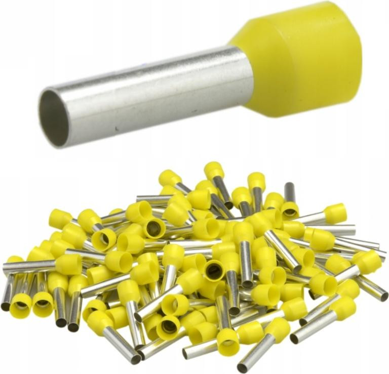 Trytyt Geïsoleerde DUI-kabelaansluitingen 6mm² Geel 100 stuks