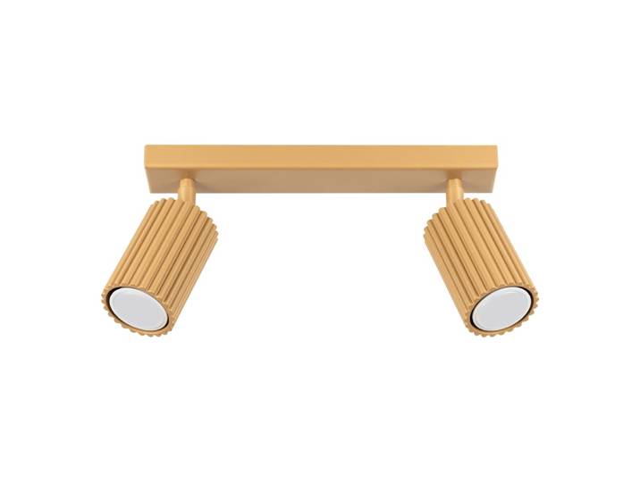 Plafonnier Aluminium Doré GU10 2 Karbon
