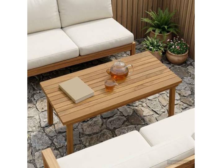 Tischplatte 80 x 40 x 3,5 cm aus massivem Teakholz, rechtwinklig Wasserbasierte Oberfläche,natürlicher Braunton,Pflege mit trockenem Tuch,gebrauchsfertig geliefert