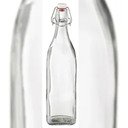 Van Well Bormioli Glasflasche Swing, 1 l, mit Bügelverschluß