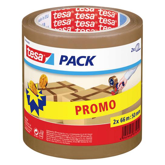 tesa tesapack STANDARD braun 2 x 66m x 50mm (50 mm) (57456-00003-02)