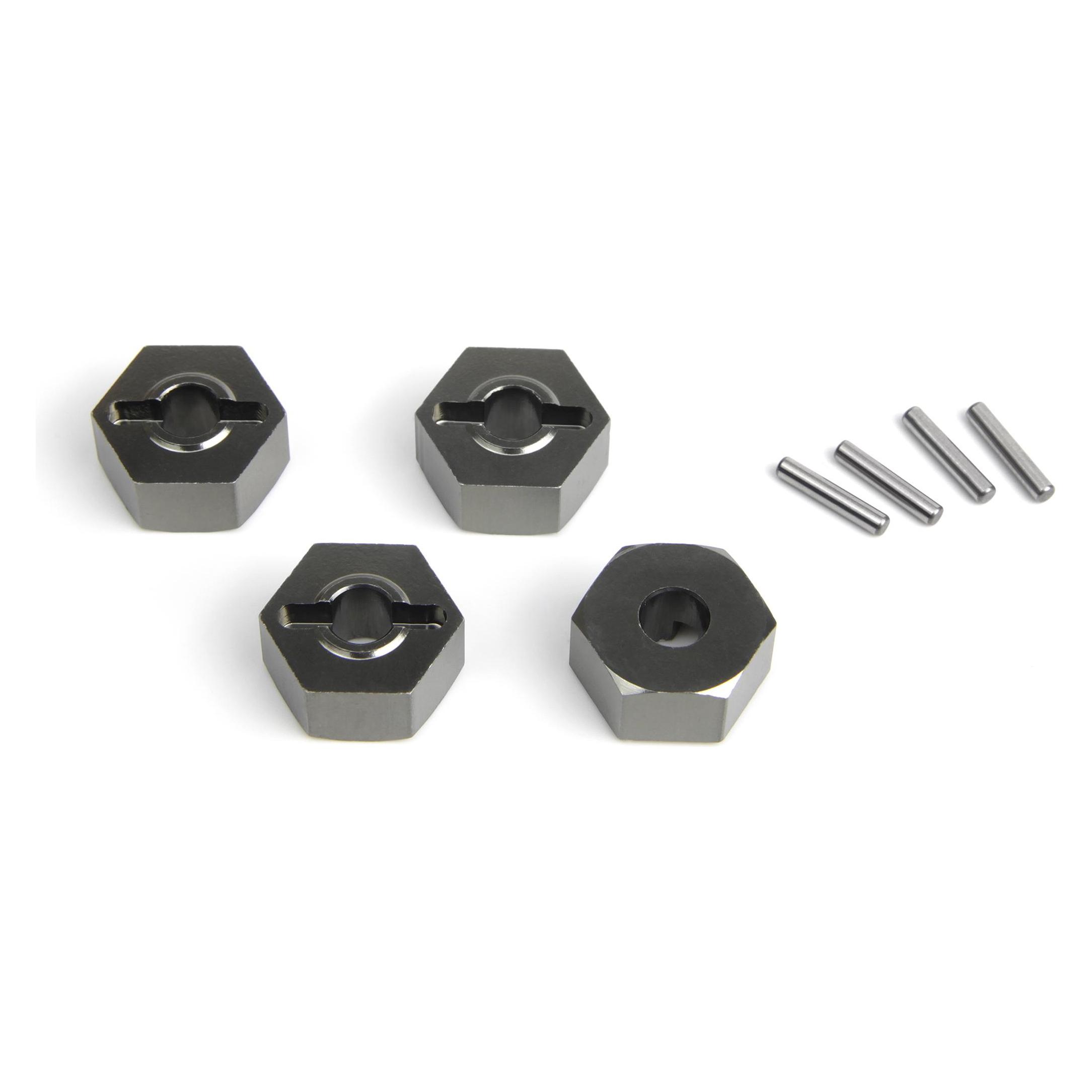 Maverick Aluminium 14mm Sechskant Nabensatz (Grau/4Stk) (MV150472)