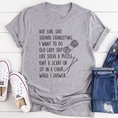 ForAllApparel Old Lady Stuff T Shirt Athletic Heather S