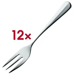 Solex 12er Pack Kuchengabeln »Baguette« silber