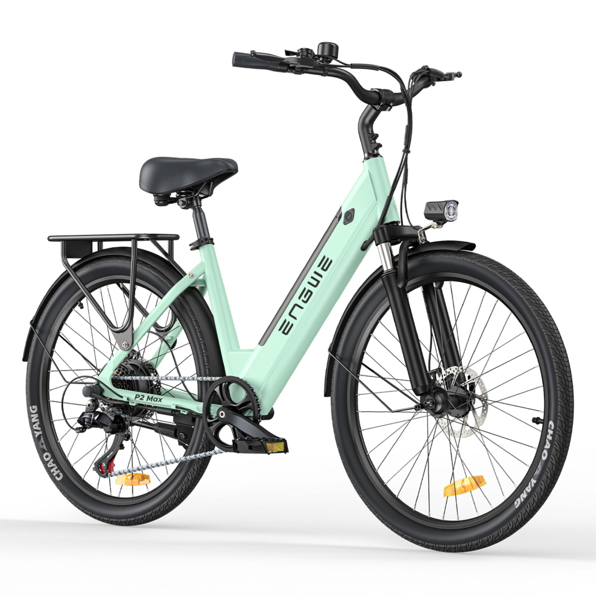HillMiles E Bike, City E-Bike & E-Hollandrad mit 36V 13Ah Akku bis zu 80-100km, SHIMANO 7-Gang, 250W Motor&25km/h, MileCity1