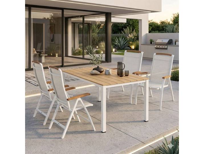 Kettler Memphis Gartenmöbel-Set M (4 Plätze) Tisch 160x95cm