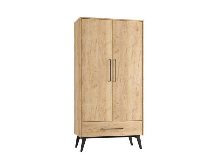 Armoire 2 portes 1 tiroir Pinio Retro Bois