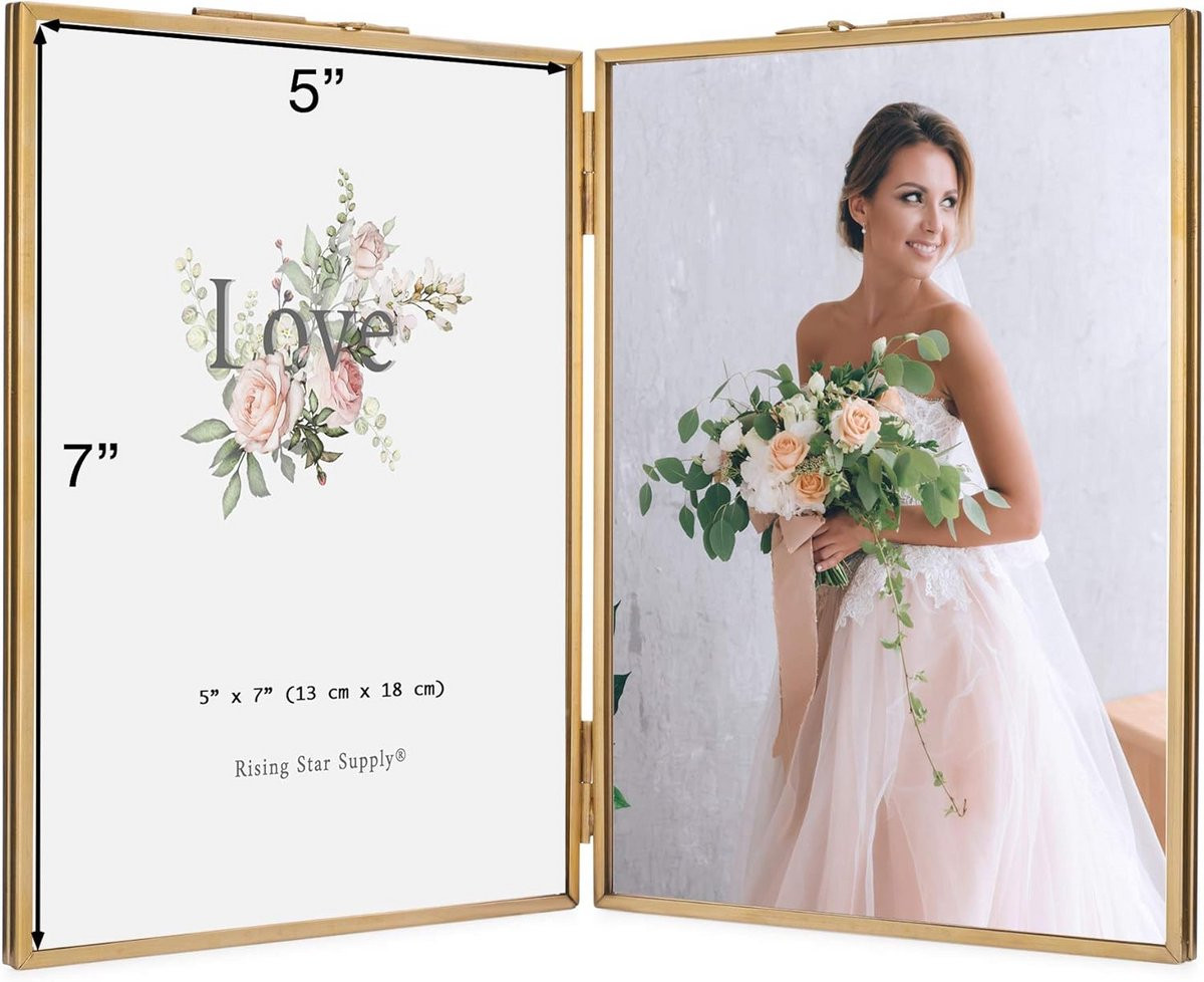 Fotolijst Set Goud - Dubbele Verpakking - Wanddecoratie - 5x7 Inch