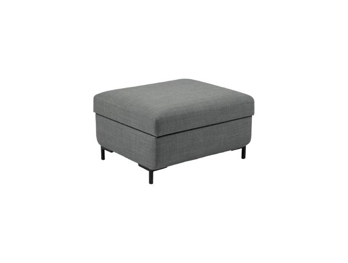 Design Sitzpouf „Yanis“ Strukturstoff Grau CXL by Christian Lacroix