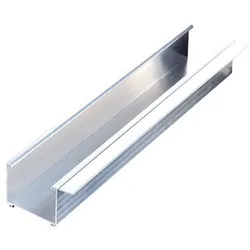 Kastenrinne 90 mm aus Aluminium – silber pressblank 6100 mm