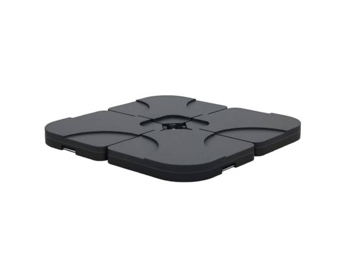 Outsunny Sonnenschirmständer 4-teilig HDPE für Ampelschirm 50x50cm Schwarz