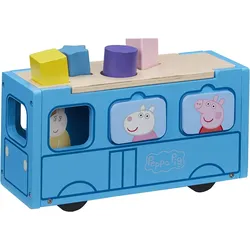 Peppa Wutz Holz Spielzeug - Schulbus (mit Figuren & Accessoires)