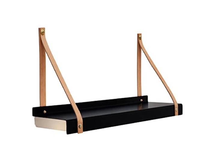 Lundqvist Copenhagen Shelfie Regal mit Lampe, Schwarz