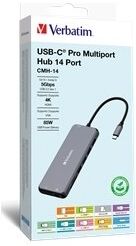 Verbatim Usb-C Pro Multiport Hub Cmh-14