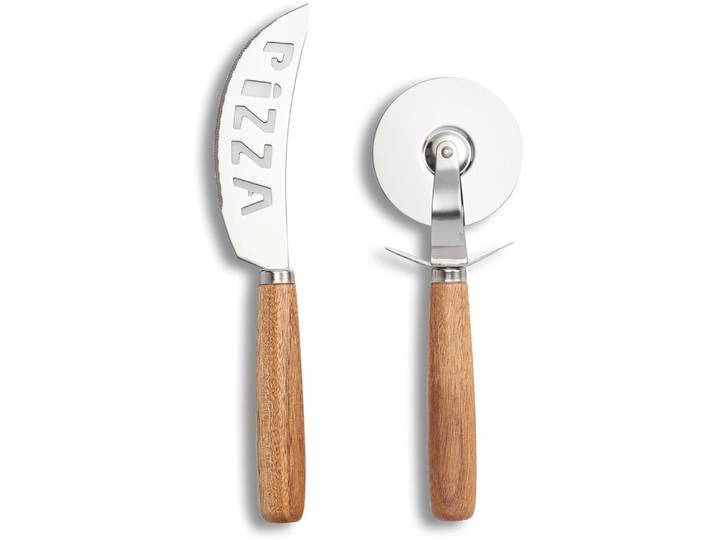 Pizzaschneider ZELLER PRESENT, beige (natur), Edelstahl, Kochmesser, Pizzaschneider, für Pizzaliebhaber