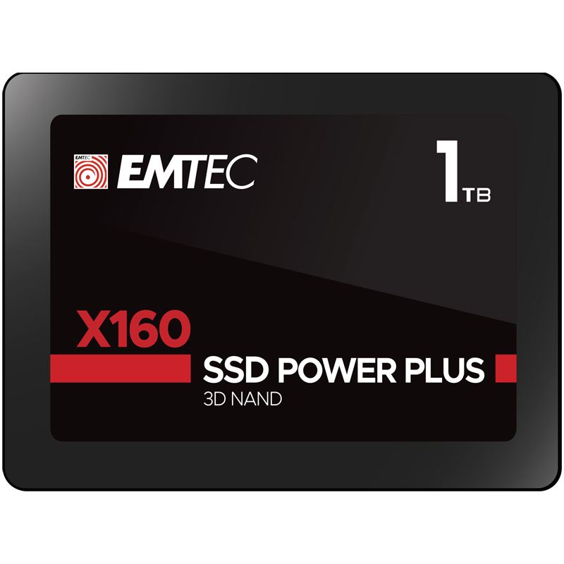 1TB EMTEC X160 SSD Power Plus 2.5" (6.4cm) SATA 6Gb/s 3D NAND (ECSSD1TNX160)