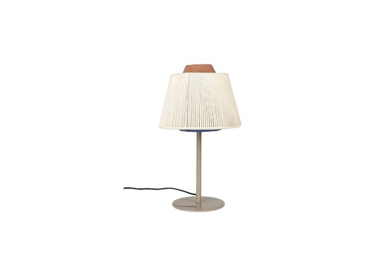 Lampe à poser en tissu bleu Yumi