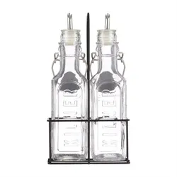 Öl- KILNER und Essigflaschen-Set (DH 7,60x25 cm) - DH 7,60x25 cm