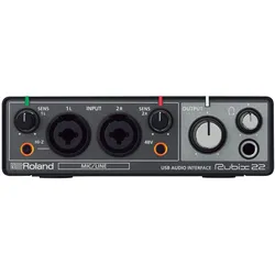 Roland Rubix 22 (6.3mm Klinke), Audio Interface, Schwarz