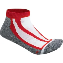 James & Nicholson Unisex CoolDry Sneaker Socken JN209 red 39-41