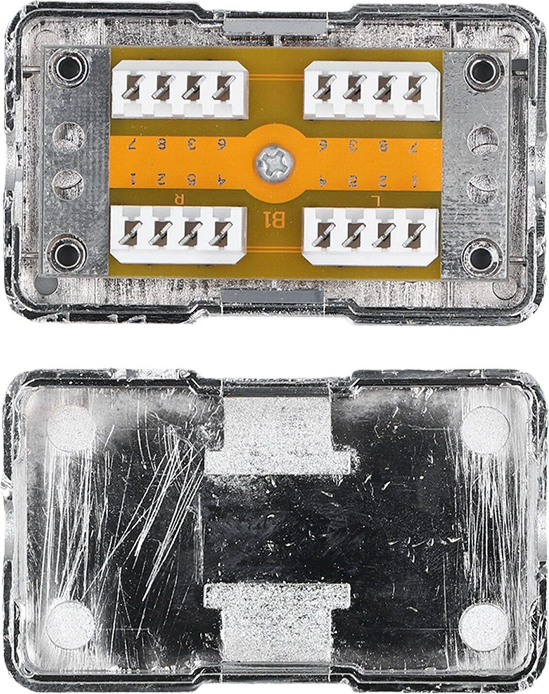 Cocosity CAT6-verdeeldoos van ABS-kunststof met RJ45-aansluiting en één afgeschermde poort