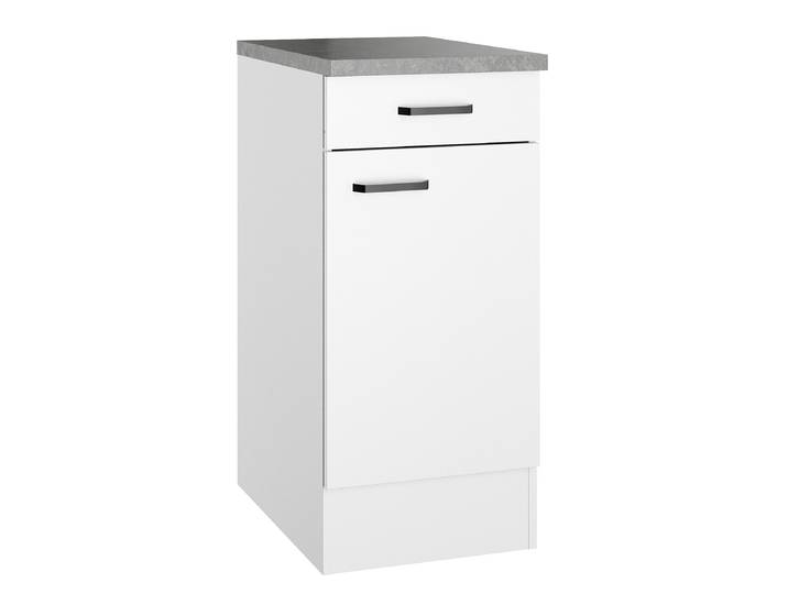 Meuble bas 40 x 60cm Blanc/Blanc