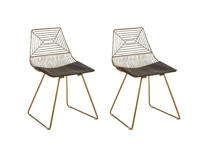 STUHL 2er-Set Metall Gold Beatty