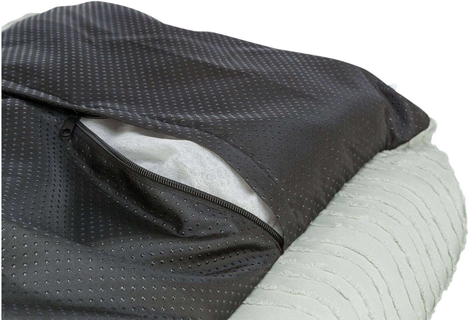 Tierbett TRIXIE "Marley Wave Eckiges 60 x 50 cm", schwarz (hellgrün), B/H/L: 50cm x 60cm, Tierbetten, Tierbett, Bezug abnehmbar, Inkl. Kissen, Rutschfester Boden, Weich und kuschelig hellgrün B/H/L: 50cm x 60cm