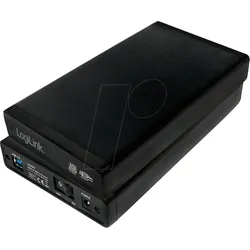LOGILINK UA0284 - externes 3.5" SATA HDD Gehäuse, USB 3.0, Aluminium, schwarz