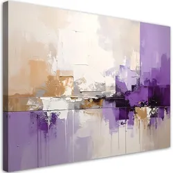 BILD auf Leinwand, Violette moderne Abstrakt