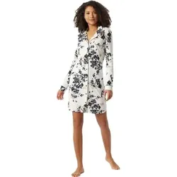 Schiesser Contemporary Nightwear Sleep Shirt Schwarz/Weiß 42 Damen