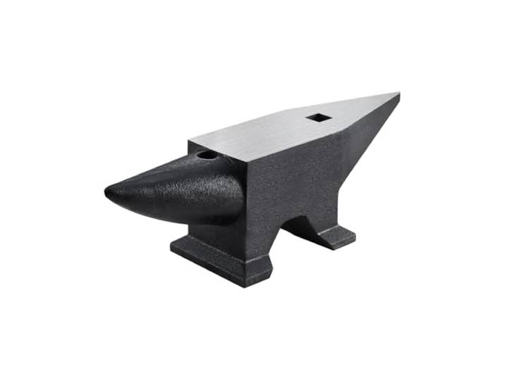 VEVOR Enclume de Forgeron en Acier Dur 60 kg Enclume en Métal Dureté 55 HRC 2 Cornes Traitement de Surface Grand Comptoir Parfait pour les Forgerons de Métaux Rivetage Aplatissement