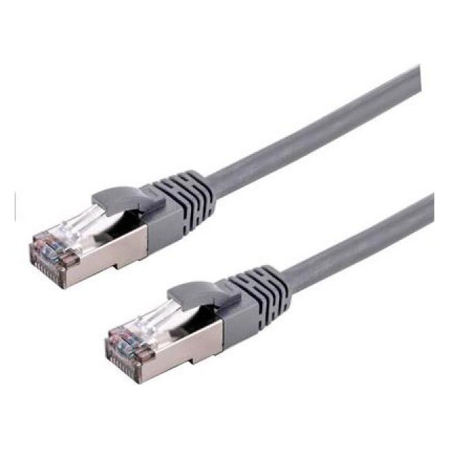 C-Tech patchcord Cat6a cable, S/FTP, gray, 0.5m (S/FTP, CAT6a, 0.50 m) (8954125015246)