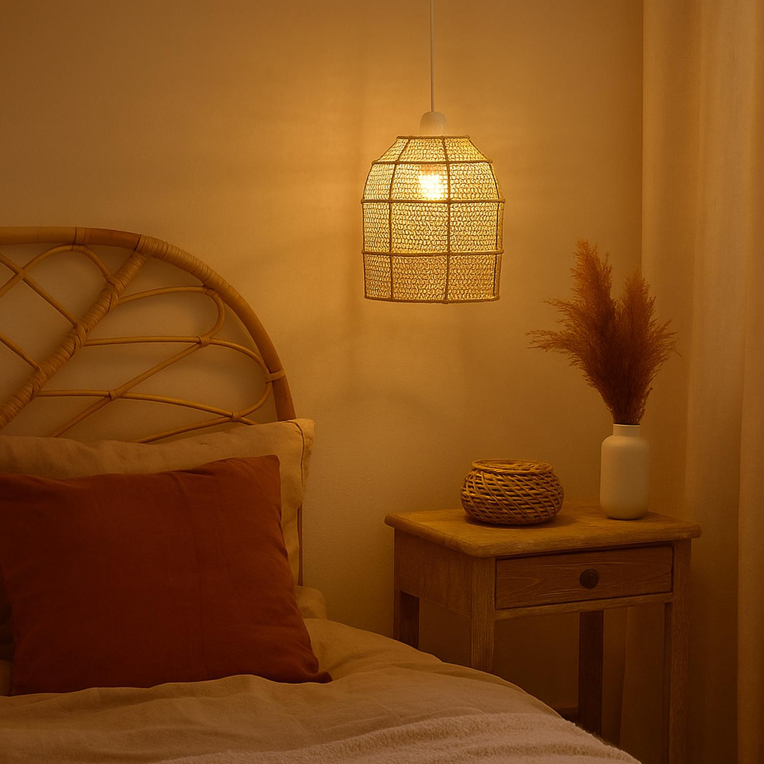 Marrakesch Orient & Mediterran Interior Hanglamp in boho-stijl met lampenkap