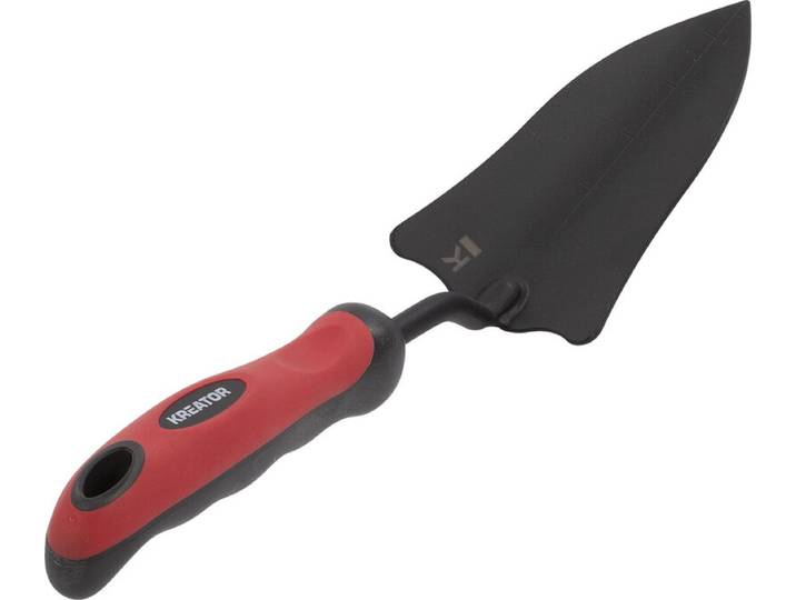 KREATOR Plantschopje KRTGR70020 - staal - breedte 77 mm - softgrip - tuinieren - tuingereedschap