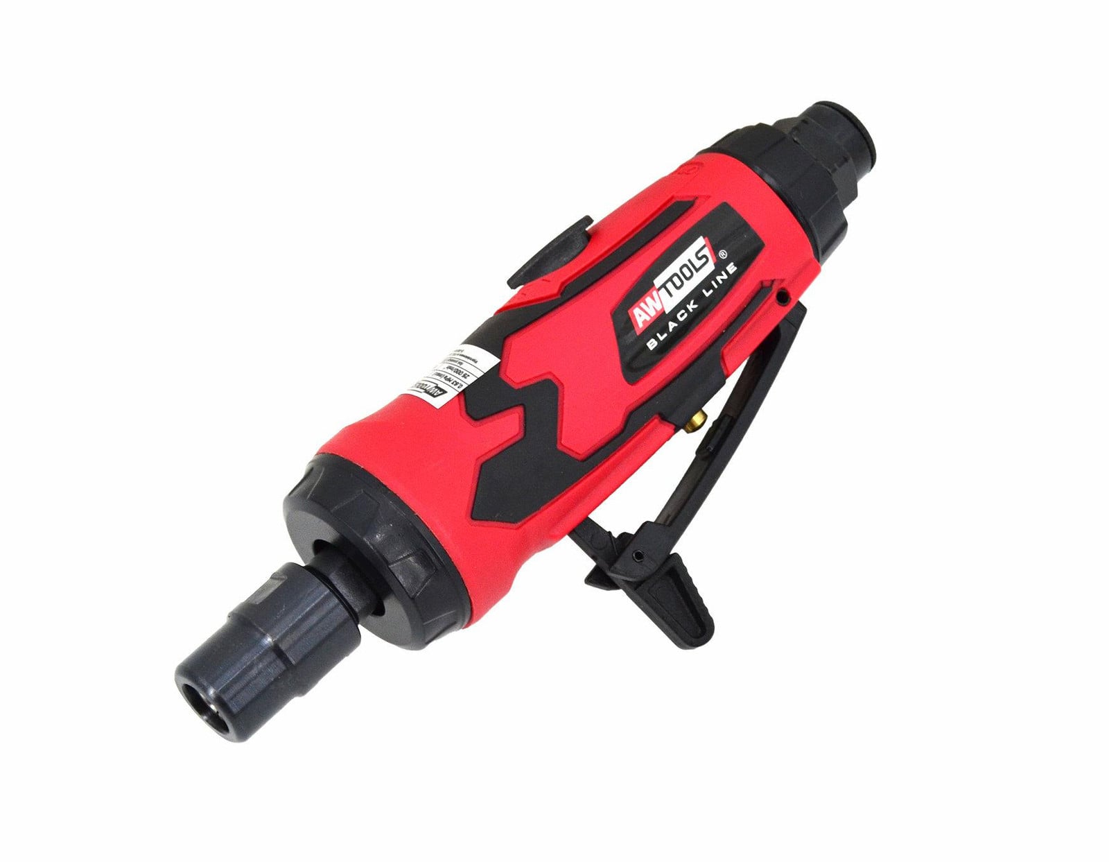 AWTools pneumatische rechte mini slijpmachine, 1/4" (6mm), zwart