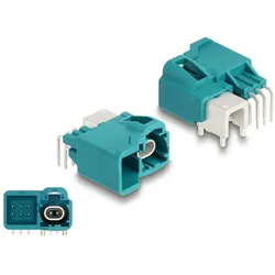 DELOCK HDMTD single + Powerpin Stecker gewinkelt für PCB