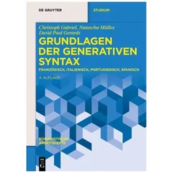 Grundlagen der generativen Syntax, Fachbücher von Christoph Gabriel, Natascha Müller, Susann Fischer, David Paul Gerards