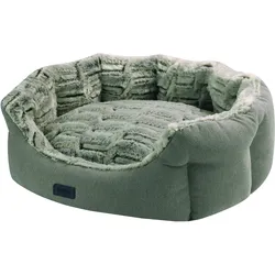 NOBBY Komfort Bett oval CACHO Komfort Bett oval CACHO hellbraun 65 x 57 x 22 cm