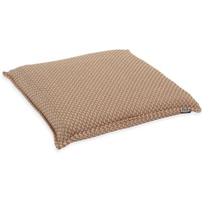 Sitzauflage H.O.C.K. "Linocea", orange, B:45cm H:6cm, Obermaterial: 100% Polypropylen, Polsterauflagen, Outdoor Sitzkissen, 40x40x6cm, Stuhlkissen, salbei mint, gemustert