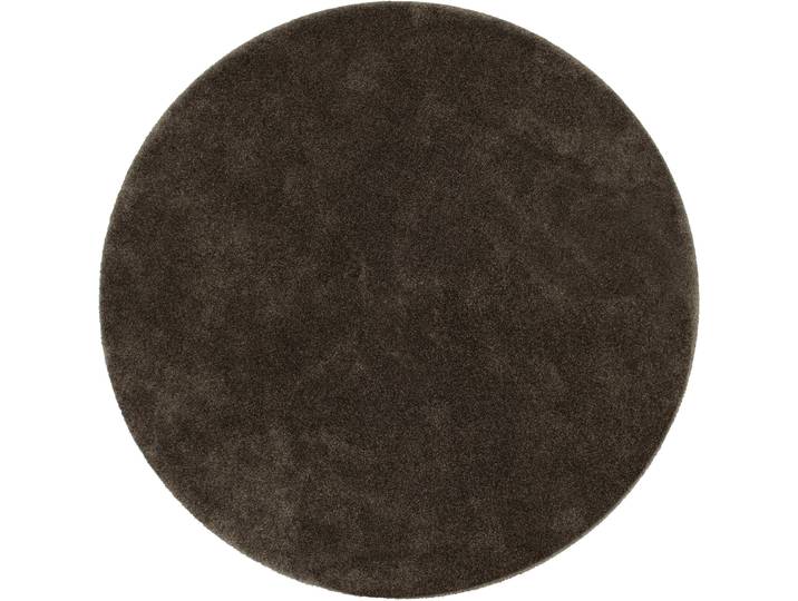 Teppich Synthetisch Bienna Taupe Einfarbig Polyamid 200 x 200 cm
