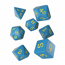 Q-Workshop Würfel - Classic Runic Blue/yellow Dice Set - 7 Stück 298764