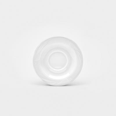 Van Well Untertassen Arcadia, 2-teilig, Porzellan weiß, Ø 14,5 cm