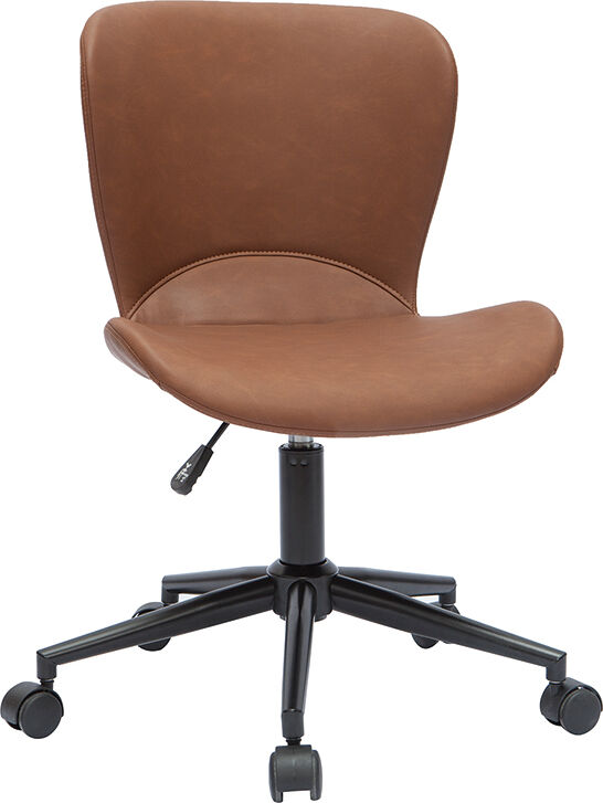 Miliboo Design-Bürostuhl braun JOSH