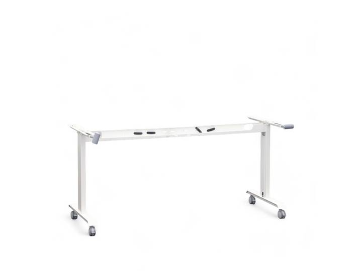 Klapptischgestell mit Rollen Tradingzone Kos 120x60 cm, Weiss, Neu, Bürotisch - für Büro oder Homeoffice