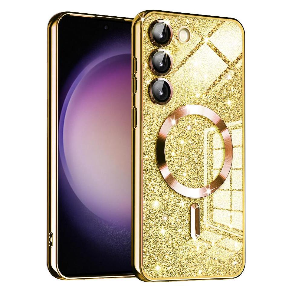 Techsuit - Luxury Glitter MagSafe - Samsung Galaxy S23 Plus - Gold (Samsung Galaxy S23+) (56349359)