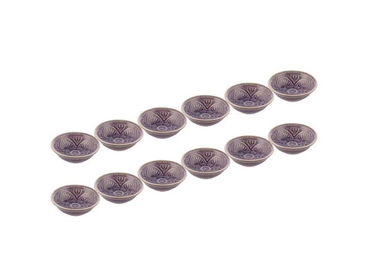 Coupelle à dips SUMATRA - lot de 12 Ø 9cm Mauve/Mauve