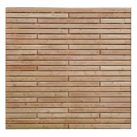 Svewo Massivzaun Rhombus-Sectio gerade LĂ¤rche 180x180cm 5900038104631