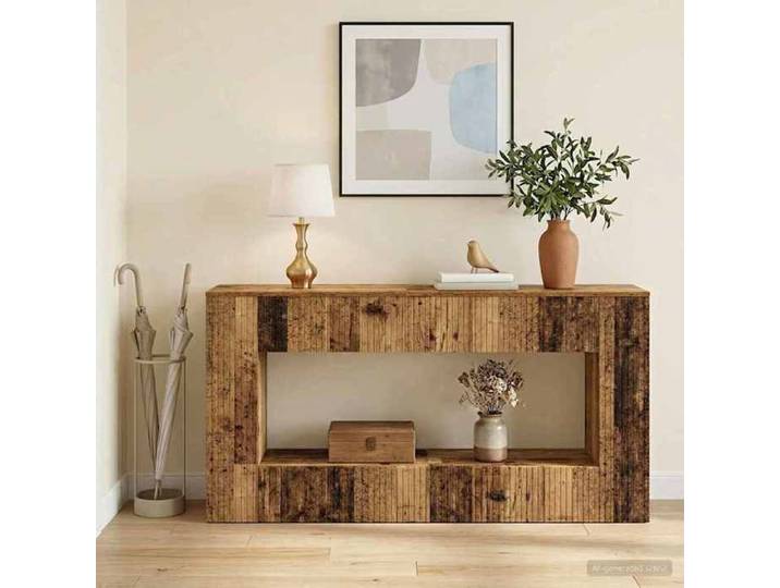 Table console - - Table de Présentation - Bois d'ingénierie - Bois ancien - Style Tendance - 155 x 29 x 74 cm 267941